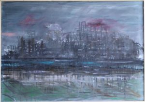 Pernis, 2008, oil on linen, 105,5 x 150 cm