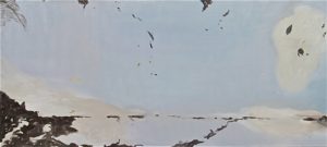 untitled, 2007, oil on linen, 90 x 200 cm, particuliere collectie