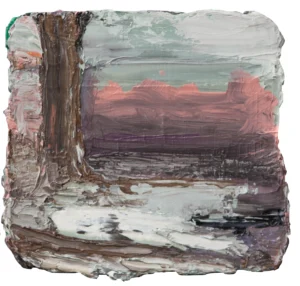 olie op doek, 22 x 22cm